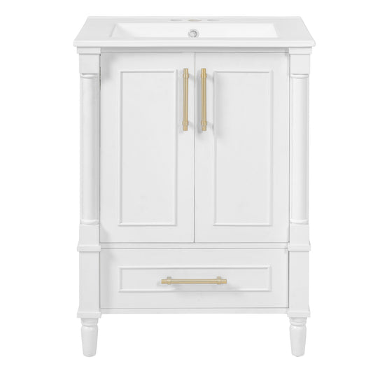 Vanity With Ornate French Cylinder Legs