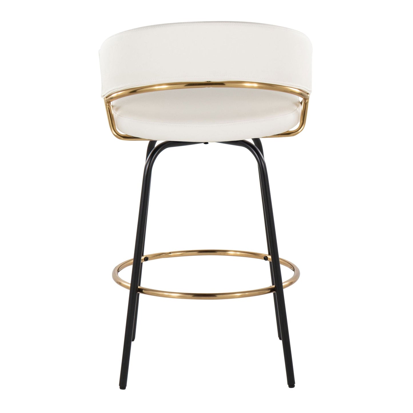 Counter Stool With Swivel Round Footrest (Set of 2)