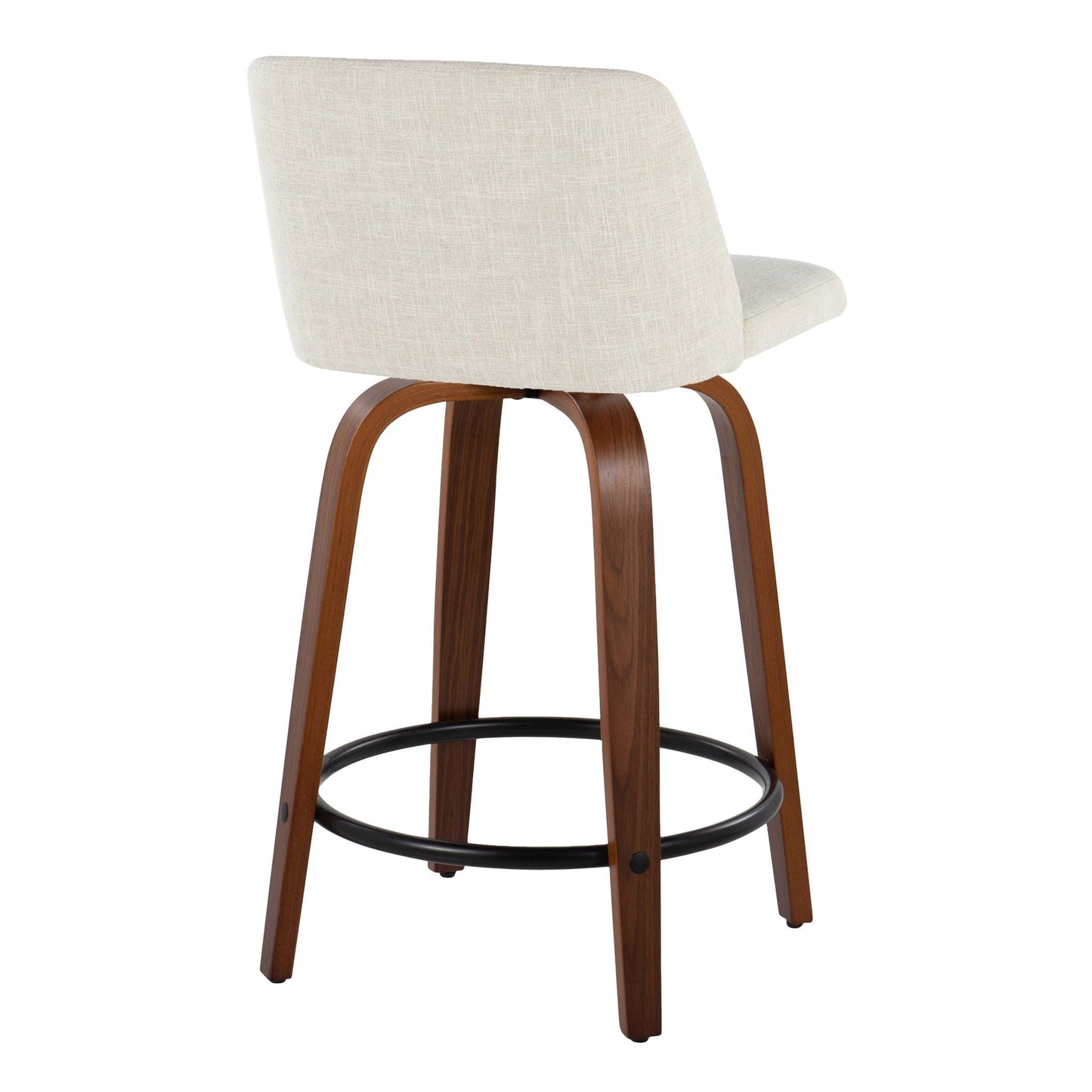 Counter Stool Swivel With Round Footrest (Set of 2)