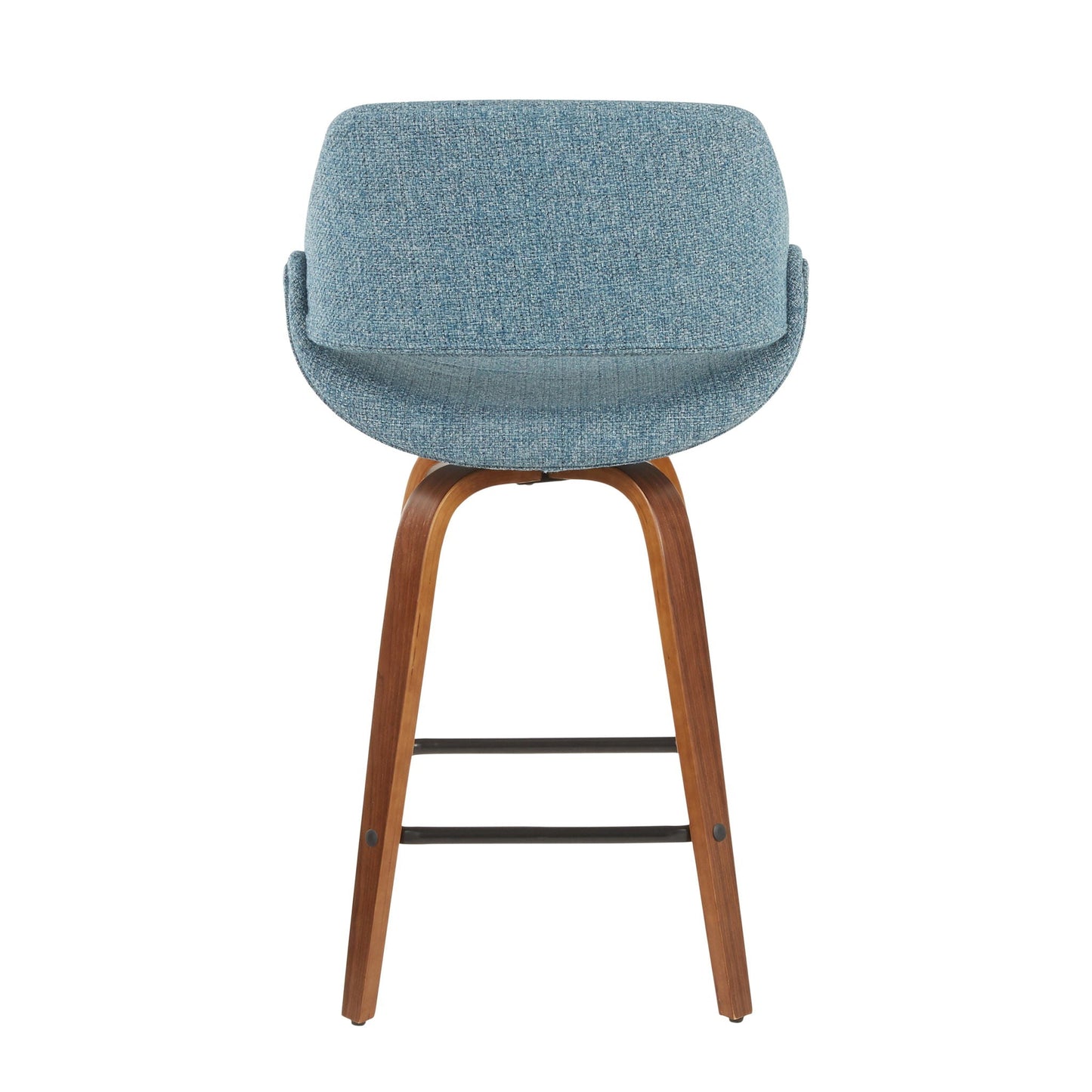 Counter Stool (Set of 2) - Walnut / Blue