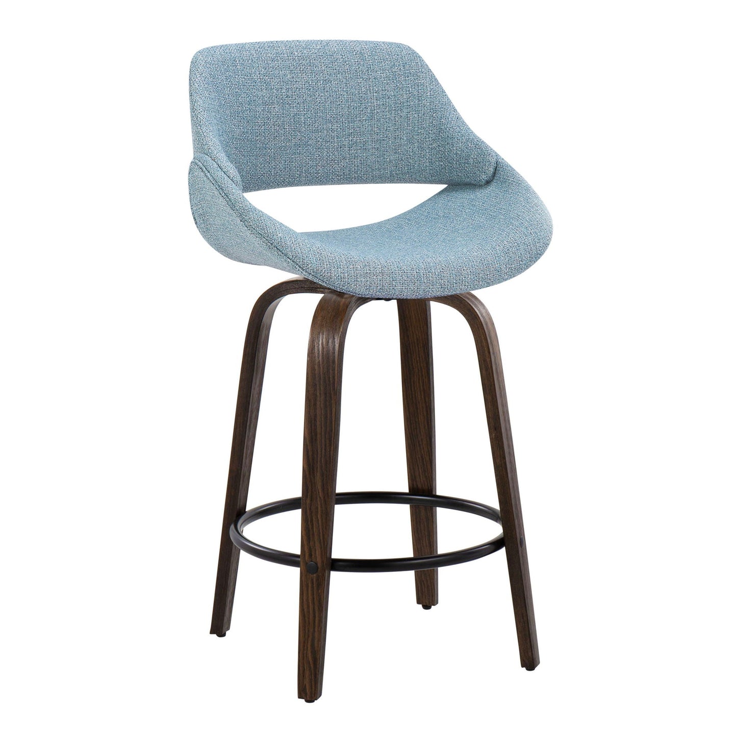 Counter Stool & Round Footrest (Set of 2)