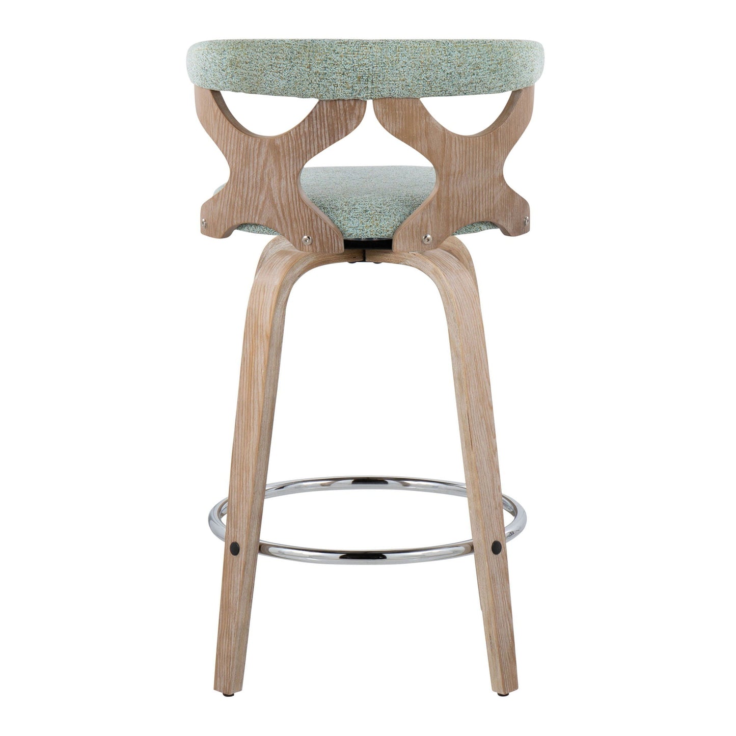 Fixed Height Counter Stool With Swivel (Set of 2)