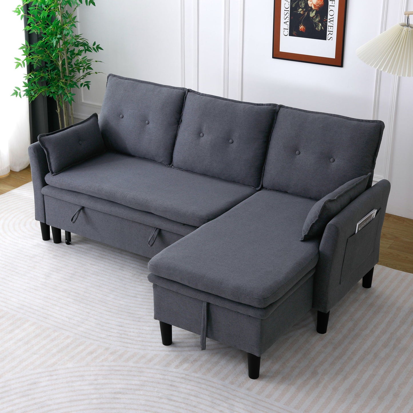 Chaise Sectional Sofa With Storage