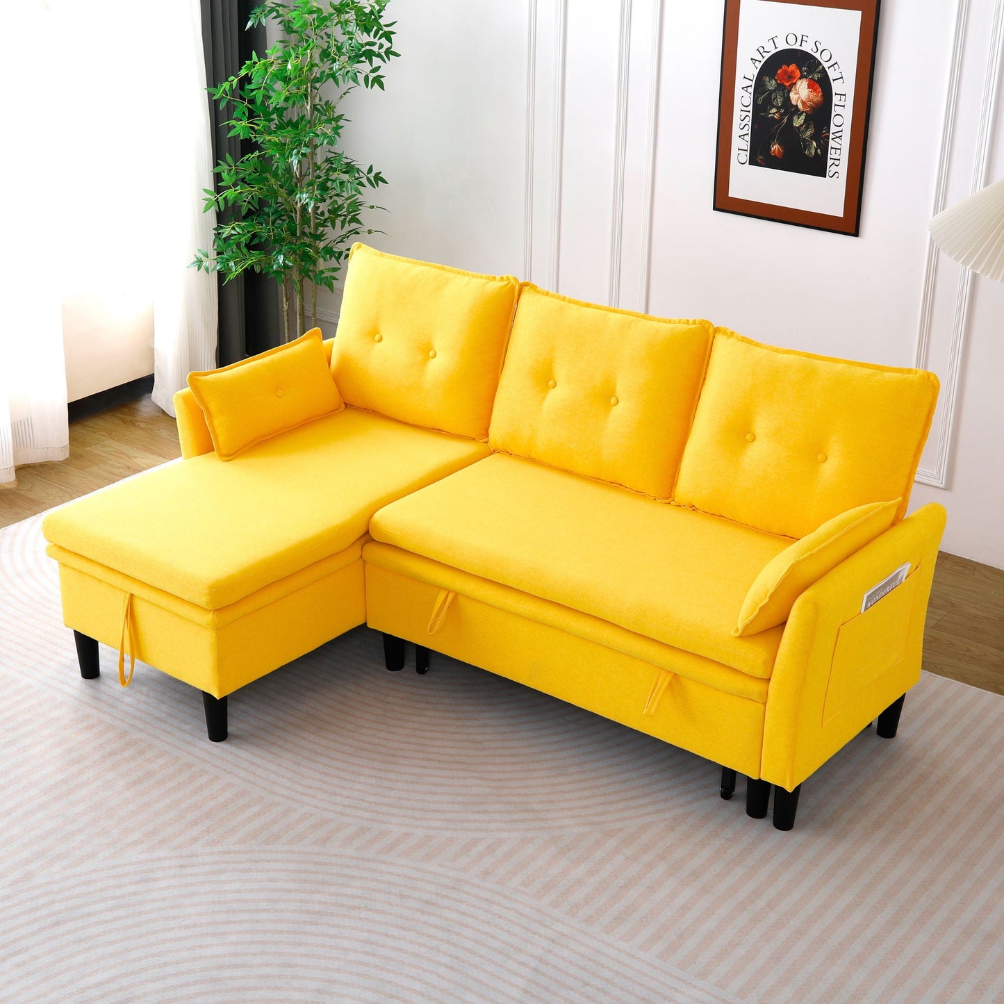 Chaise Sectional Sofa With Storage