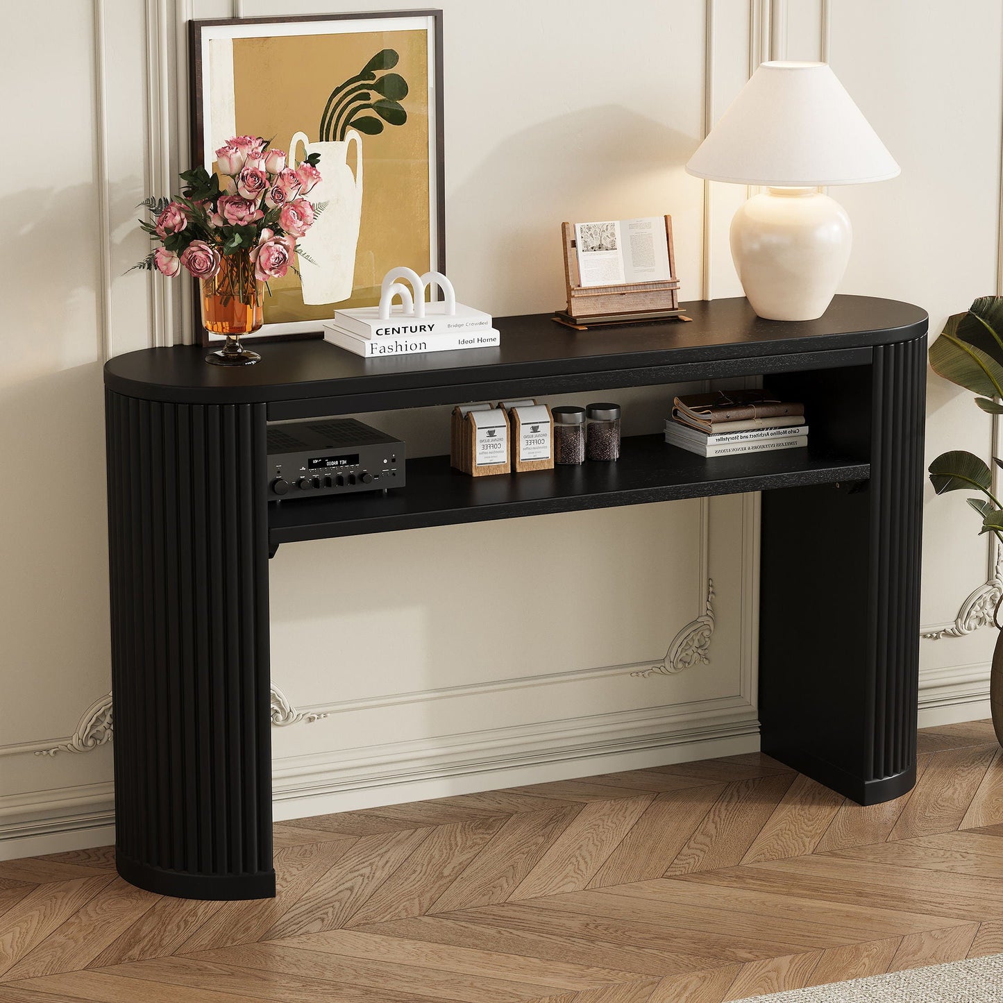 Console Table With Fluted Legs