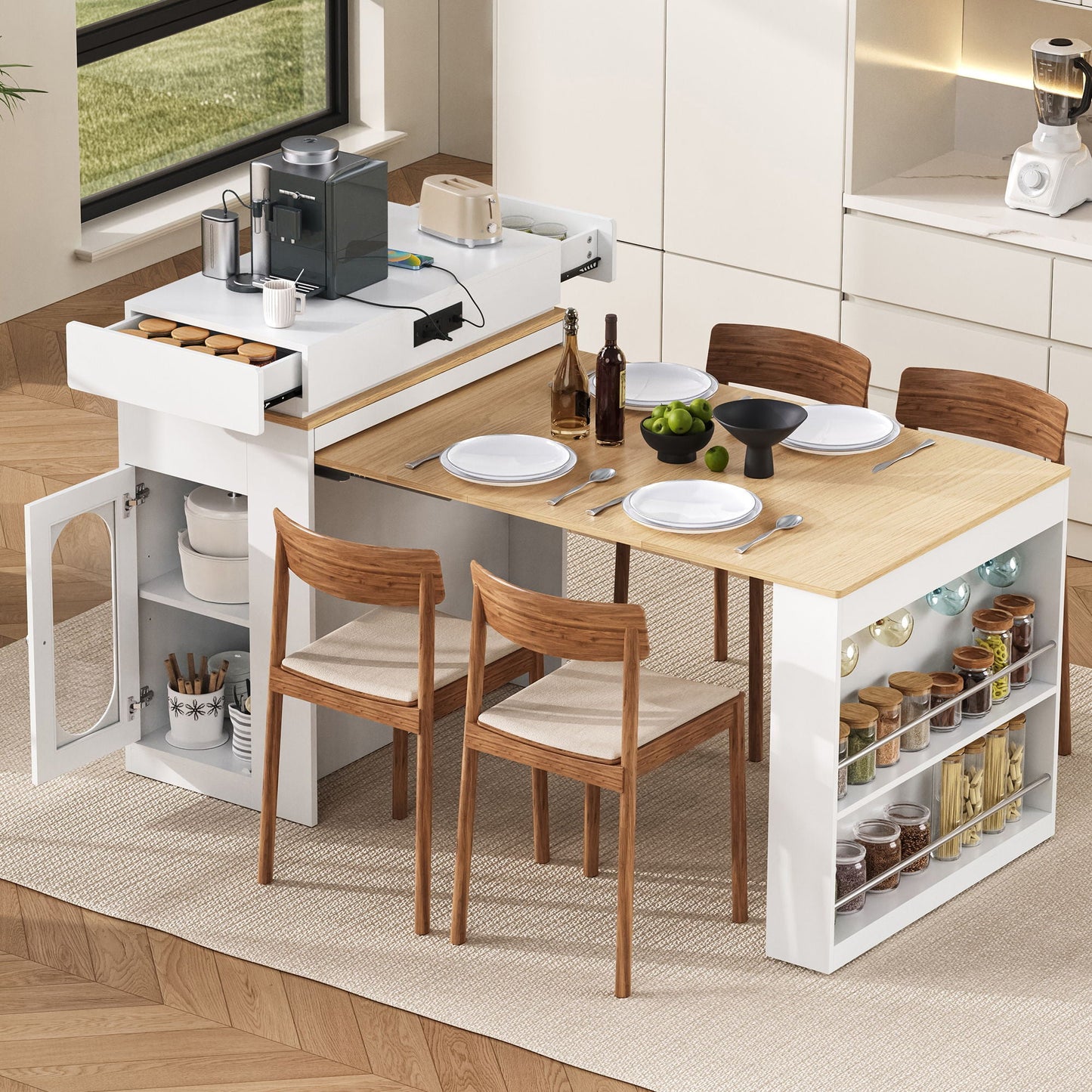 Dining Table With Folding Top