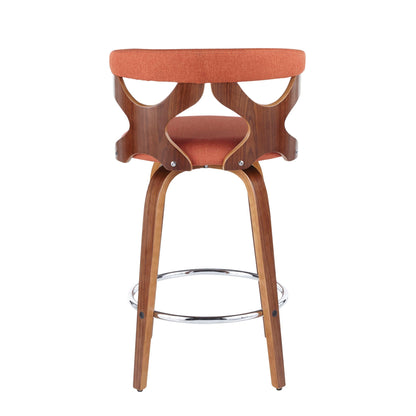 Fixed Height Counter Stool With Swivel (Set of 2)