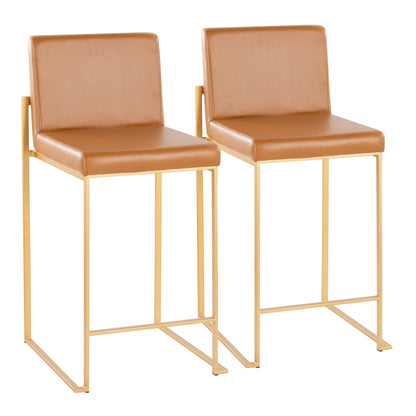 High Back Barstool (Set of 2)