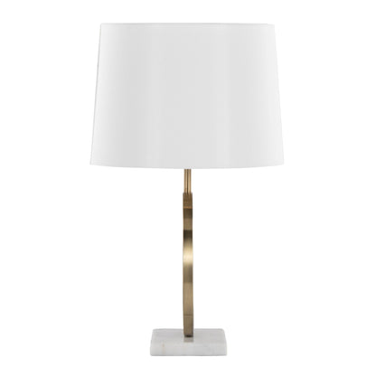 Table Lamp - White / Gold