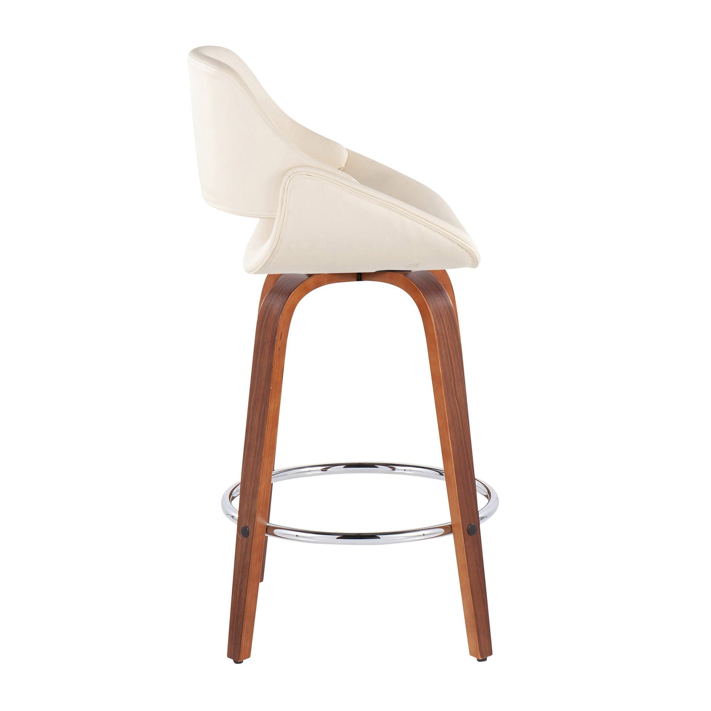 Counter Stool With Round Footrest (Set of 2)