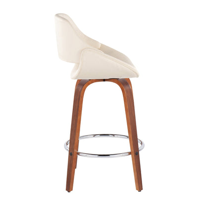 Counter Stool With Round Footrest (Set of 2)