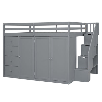 Loft Bed With Built In Wardrobes