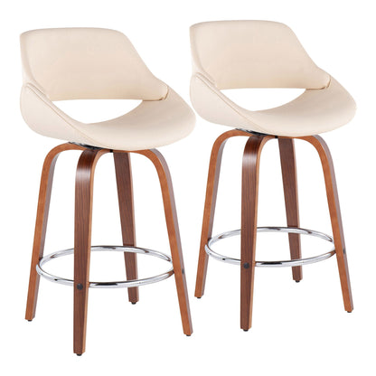Counter Stool With Round Footrest (Set of 2)