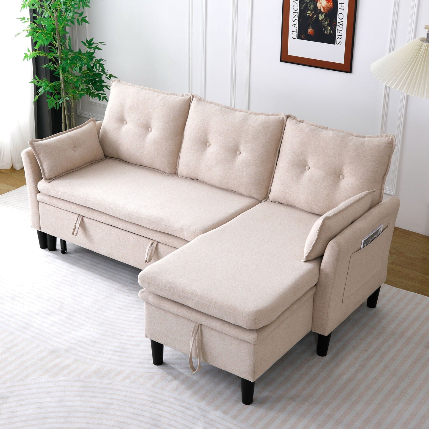 Chaise Sectional Sofa With Storage