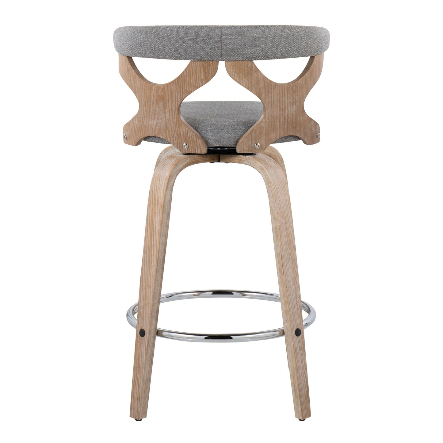 Fixed Height Counter Stool With Swivel (Set of 2)