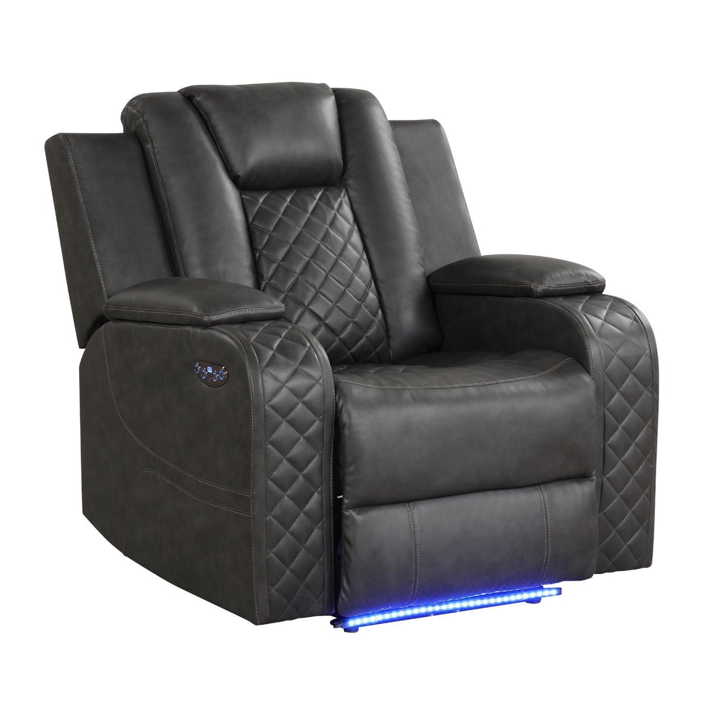 LED & Power Recliner Chair With Adjustable Headrest