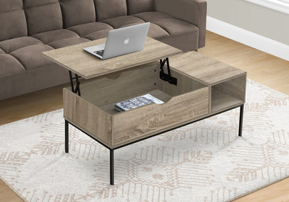 Lift-Top Coffee Table, 42" L, Rectangular, Dark Finish