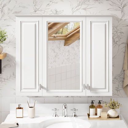 Mirror Cabinet With 5 Adjustable Shelves