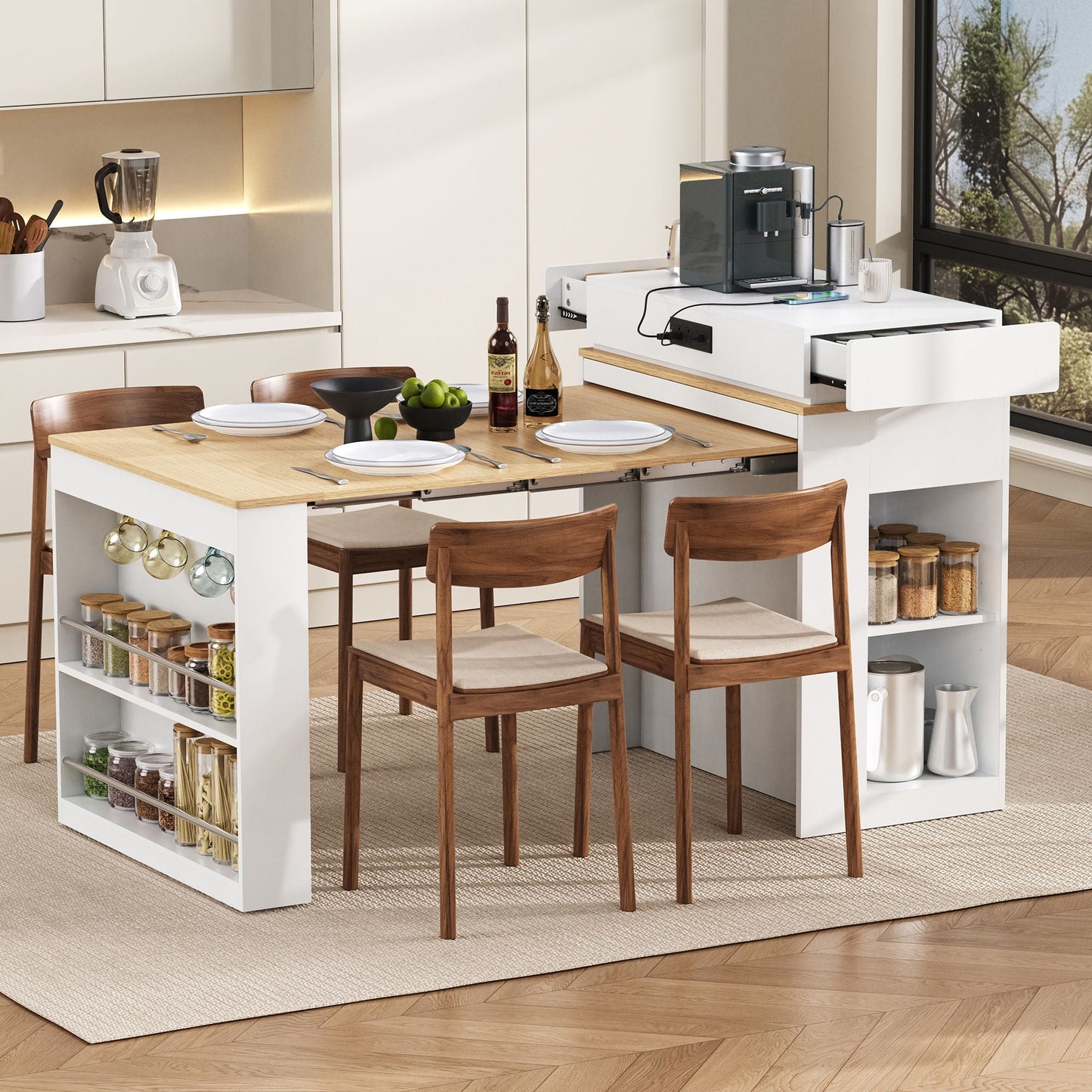 Dining Table With Folding Top