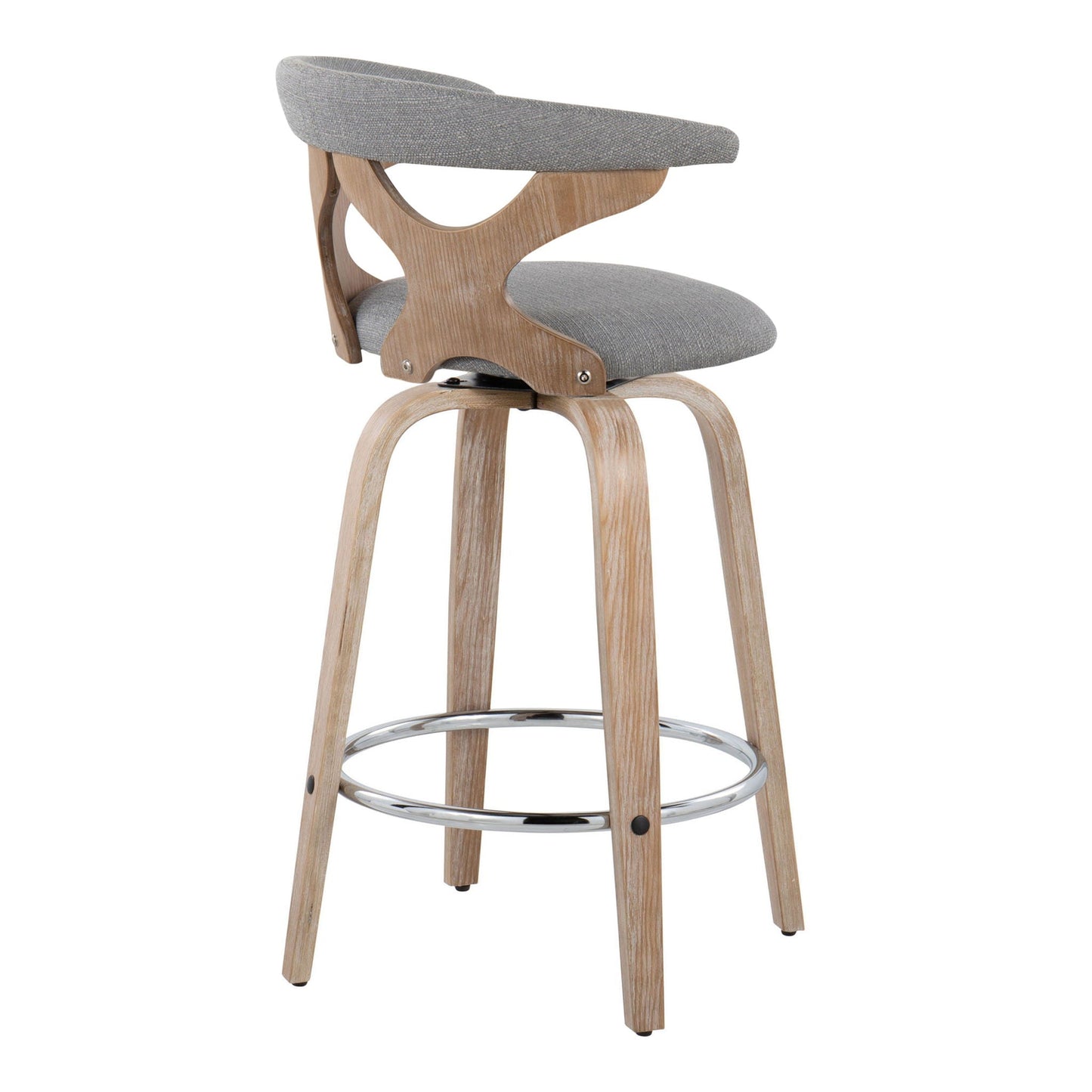 Fixed Height Counter Stool With Swivel (Set of 2)