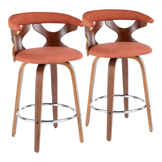 Fixed Height Counter Stool With Swivel (Set of 2)