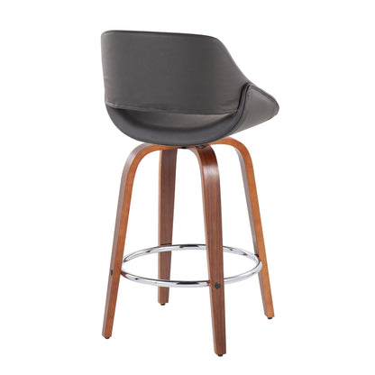 Counter Stool With Round Footrest (Set of 2)