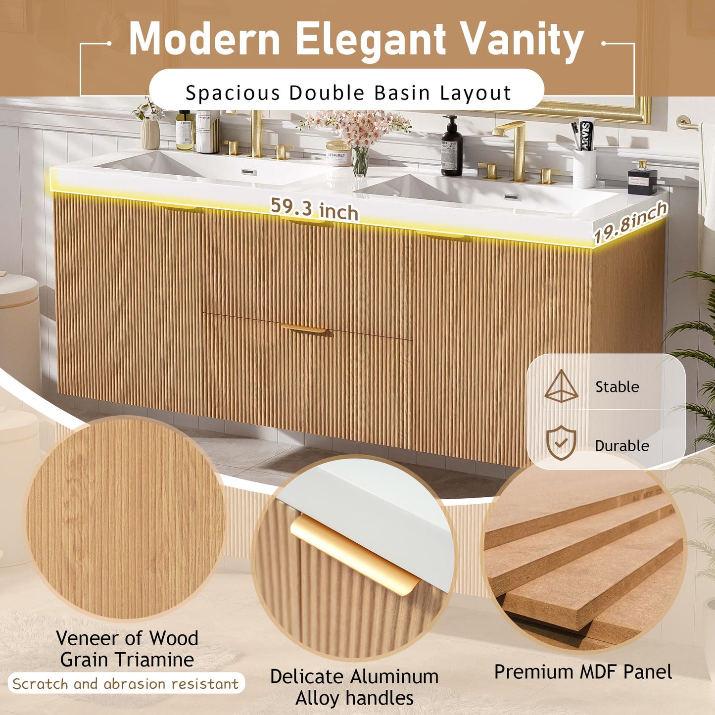 Wall Mounted Bathroom Vanity