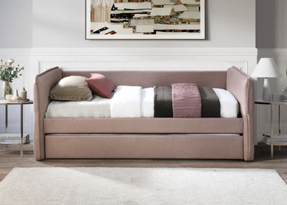 Daybed With a Trundle in Dusty Rose