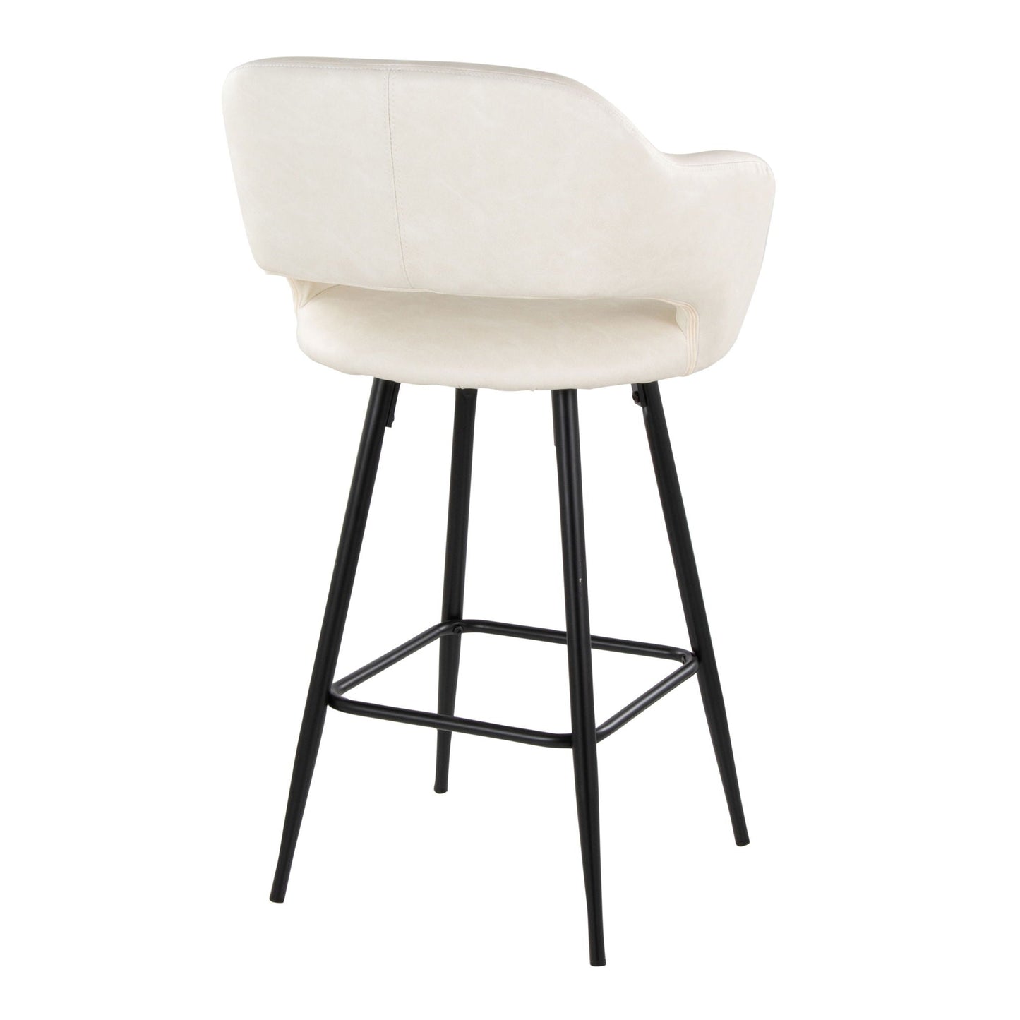 Counter Stool With Square Footrest (Set of 2)
