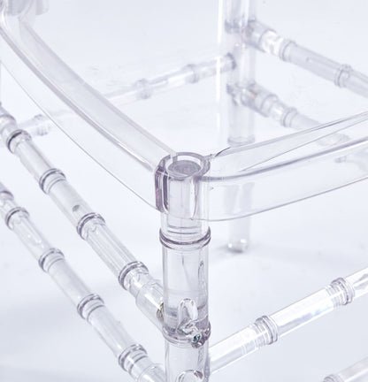 Dining Chair, Plastic Seat (Set of 4) - Transparent