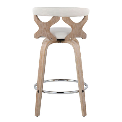 Fixed Height Counter Stool With Swivel (Set of 2)