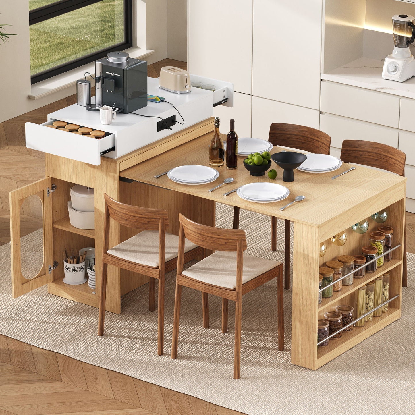 Dining Table With Folding Top