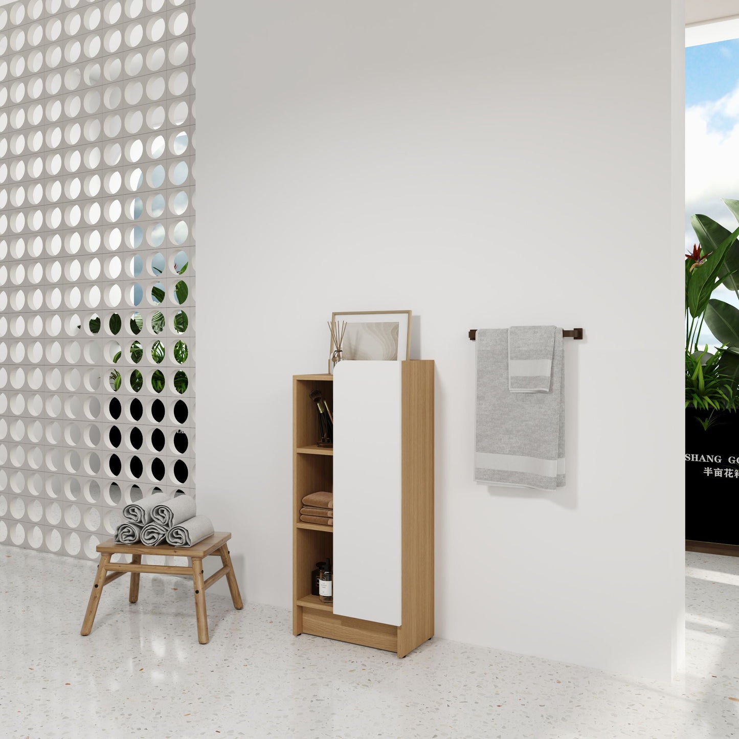 Freestanding Bathroom Side Cabinet
