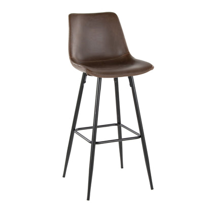 Counter Stool Square Footrest (Set of 2) - Black / Espresso