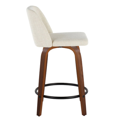 Counter Stool Swivel With Round Footrest (Set of 2)