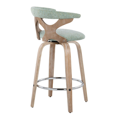 Fixed Height Counter Stool With Swivel (Set of 2)