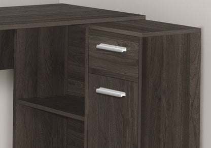 L-Shaped Computer Desk with Storage Drawers