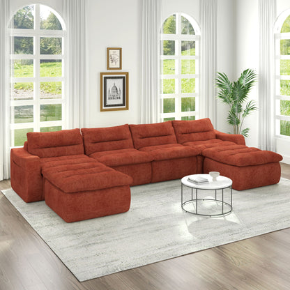 L Shaped Modular Beanbag Sofa