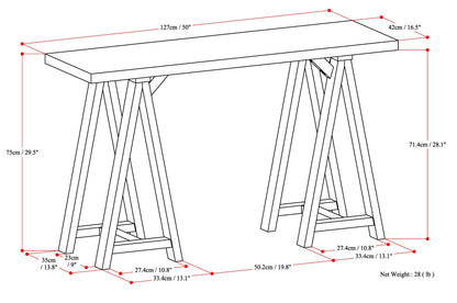 Handcrafted Console Sofa Table
