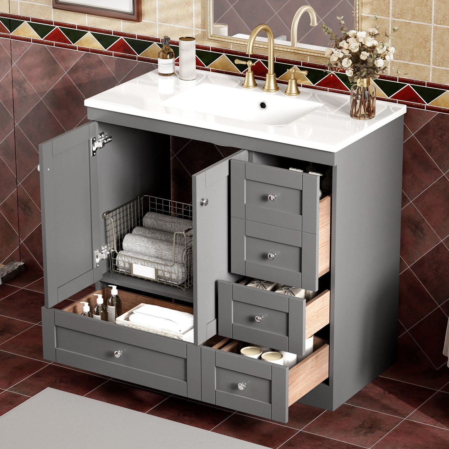 Bathroom Vanity Cabinet & Sink