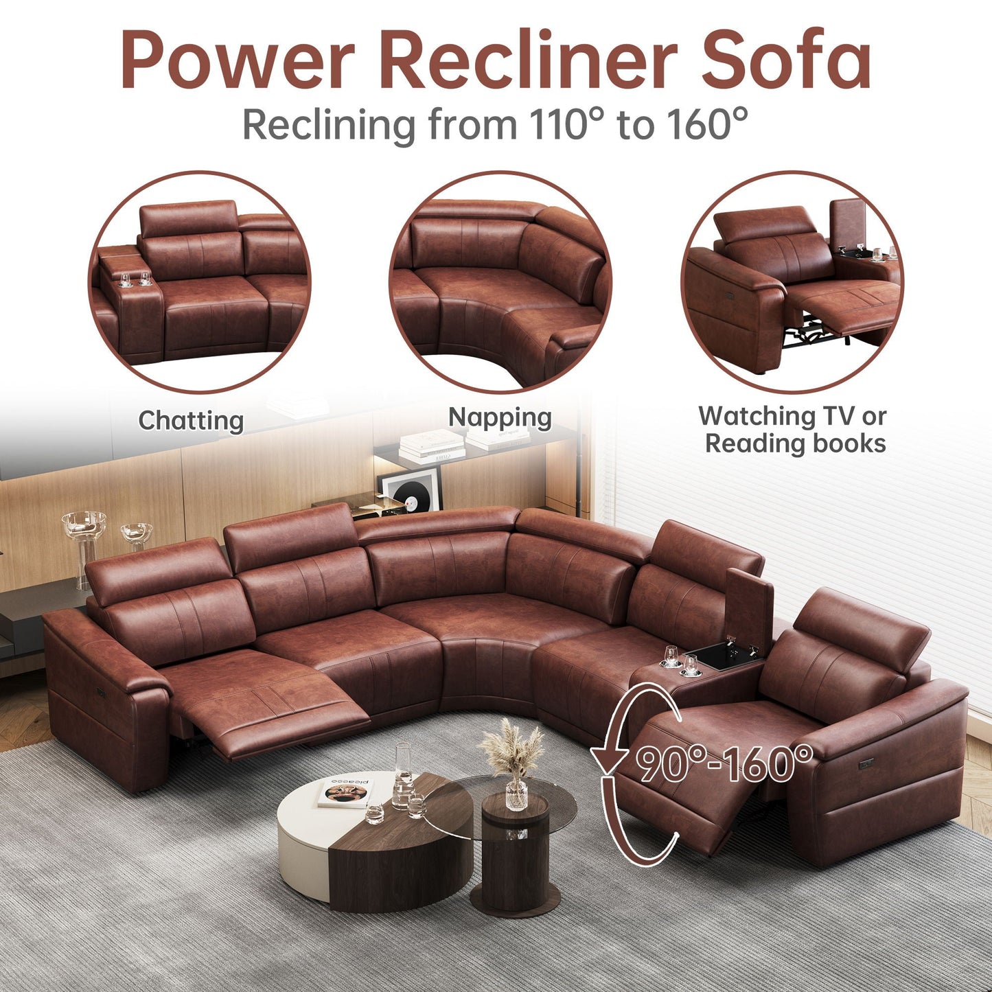 6 Piece Modular Sectional Sofa