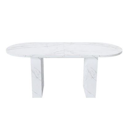 Dining Table With Wood Strip Base