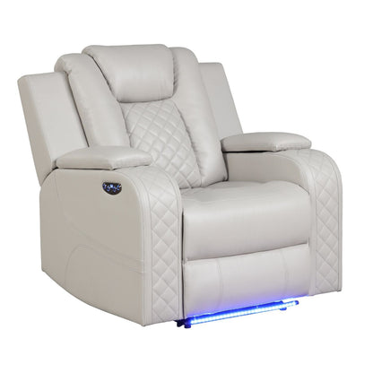 LED & Power Recliner Chair With Adjustable Headrest
