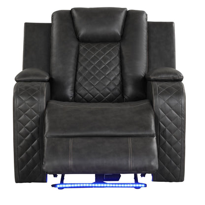 LED & Power Recliner Chair With Adjustable Headrest