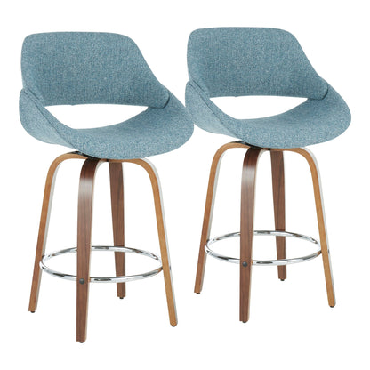 Counter Stool With Round Footrest (Set of 2)