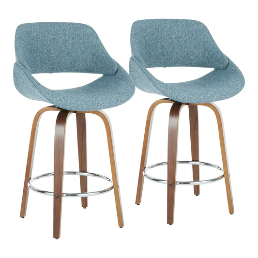 Counter Stool With Round Footrest (Set of 2)