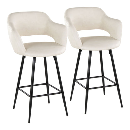 Counter Stool With Square Footrest (Set of 2)