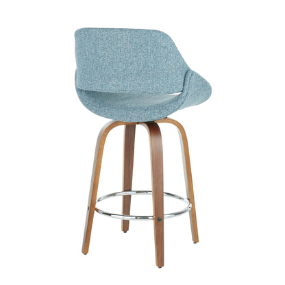 Counter Stool With Round Footrest (Set of 2)