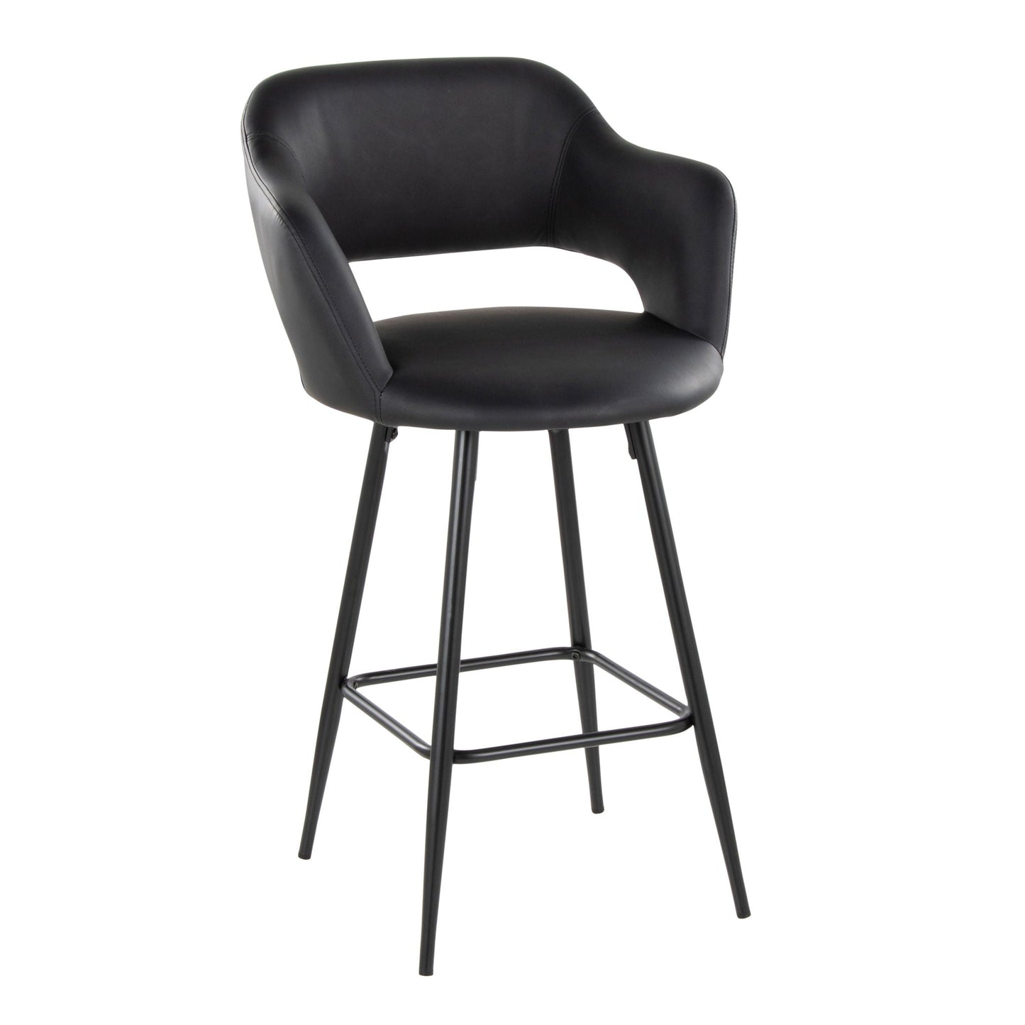 Counter Stool With Square Footrest (Set of 2)