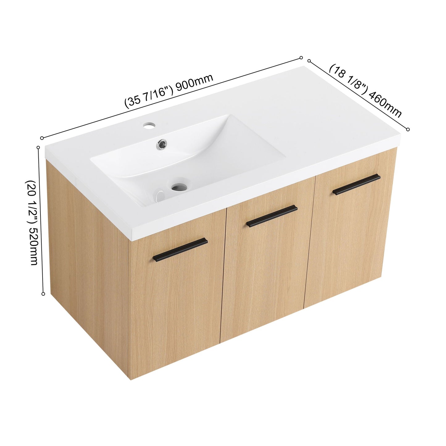 Wall Mounted Floating Bathroom Vanity